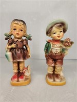 Vintage 8" Ceramic Figurines