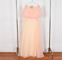 Vintage Sylvia Ann Pink Formal Dress