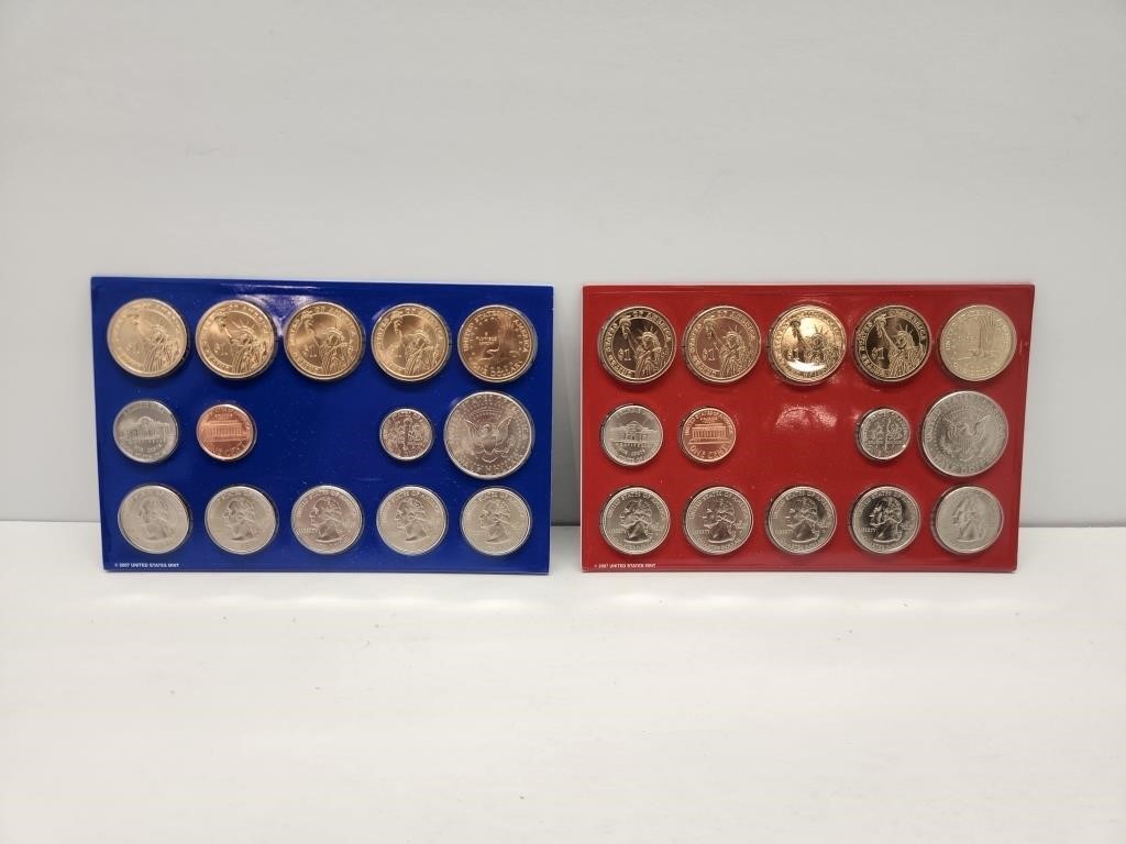 2007 US Coin Philadelphia and Denver Mint Sets