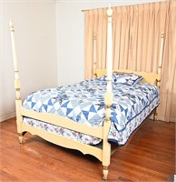 French Provincial Full 4 Poster Bed