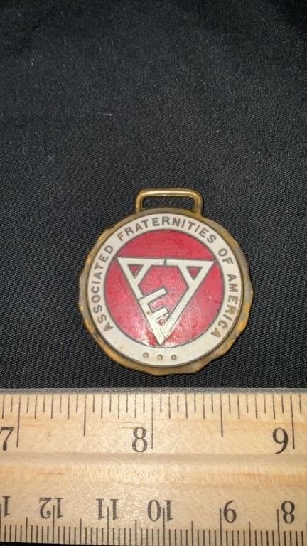 Associated Fraternities of America Fob