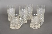 Vintage Wexford Tea Tumblers, Indiana Glass Mugs