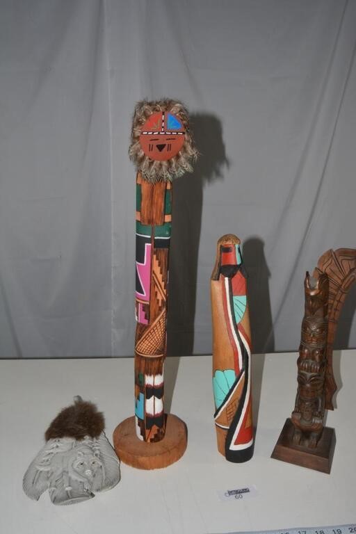 Four Pieces of Native American Decor