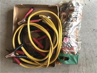 2 Sets of Jumper Cables & Tow Strap (nylon)