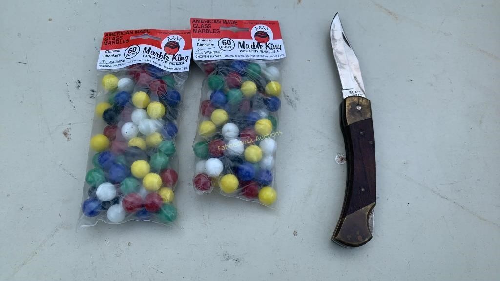Marble King Marbles new in packs and Bear Hunter