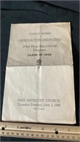 Canton Works Graduation Exercises 1948 Program