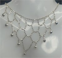 Sterling Netted Collar Necklace
Dainty sterling