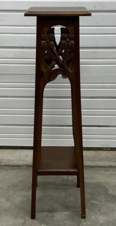 (AB) Wooden 2-Tiered Plant Stand Pedestal 45’’