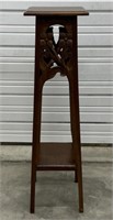 (AB) Wooden 2-Tiered Plant Stand Pedestal 45’’