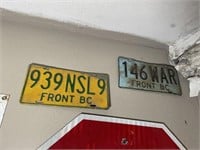 Group of (4) British Columbia license plates