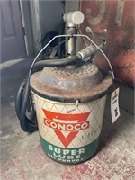 Conoco Super Lube 5 gallon  grease can