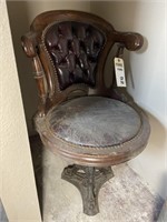 Unusual wingback bar stool