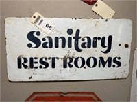 Sanitary Restrooms sign 30Wx15T SSP