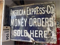 American Express Co Money Orders flange sign