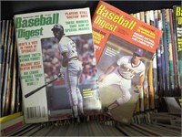 1980s and 90s Baseball Digests and tote