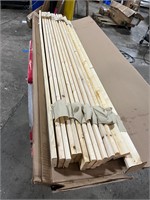 (flaws/read)Queen Wood Bed Slats 60"x78" w/Straps
