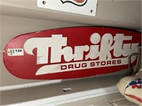 Thrifty Drug Stores sign 70Wx24T