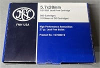 500 rnds FN 5.7x28mm Ammo