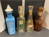 Vintage liquor bottles