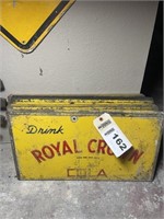 (4) Royal Crown Cola cooler panels 21Wx11 1/2T