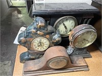 (4) antique clocks