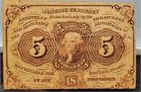 Five Cent Fractional Currency Note