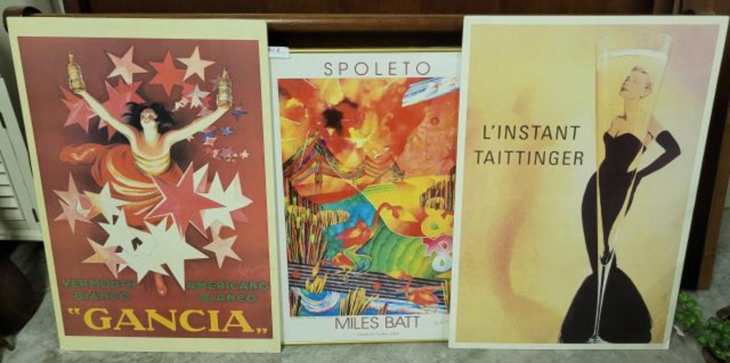 FRENCH POSTERS AND SPOLETO FRAMED POSTER