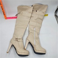 Boots-Cream and Black (New)