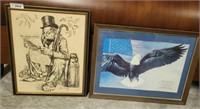 2 PC ETCHING AND EAGLE PRINT