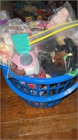 Basket of Barbie and Doll Accessories