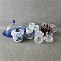 Collection of Blue & White w/Cobalt & Cranberry