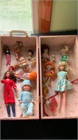 Assorted Dolls in Trunk