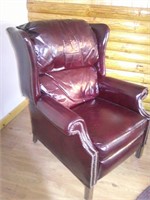 faux leather reclining chair