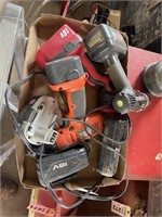 Group of cordless tools, condition unknown