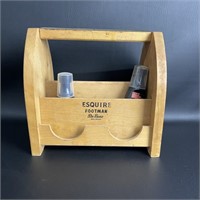 Wood Shoe Shine Kit/ Carrier