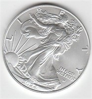 US 1 oz .999 fine Unc Silver Eagle $1 Coin