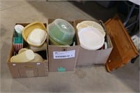 3 BOXED OF ASSORTED TUPPERWARE & OTHER CONTAINERS