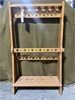 Custom Wood 6 Hole Gun Rack