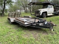 18' bumper pull tandem axle trailer