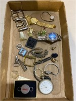 Watches, pins & buckles
