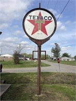 Texaco pole sign with pole