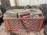 Crate of collectible license plates