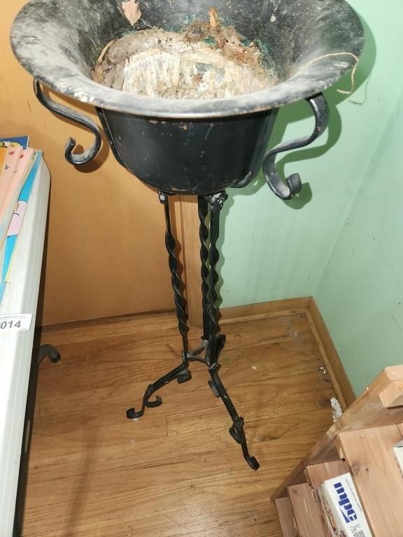 Vintage Metal Plant Stand - approx 40" Tall