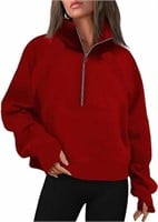 SYBTSP Womens Half Zip Sweatshirts Pullover Sweate