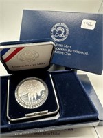 2002 US MILITARY ACADEMY BIC PROOF SILVER DOLLAR