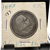 1893 COLUMBIAN SILVER HALF DOLLAR