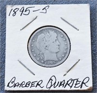 COIN - 1895-S BARBER QUARTER
