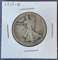 1917 S Barber Half Dollar