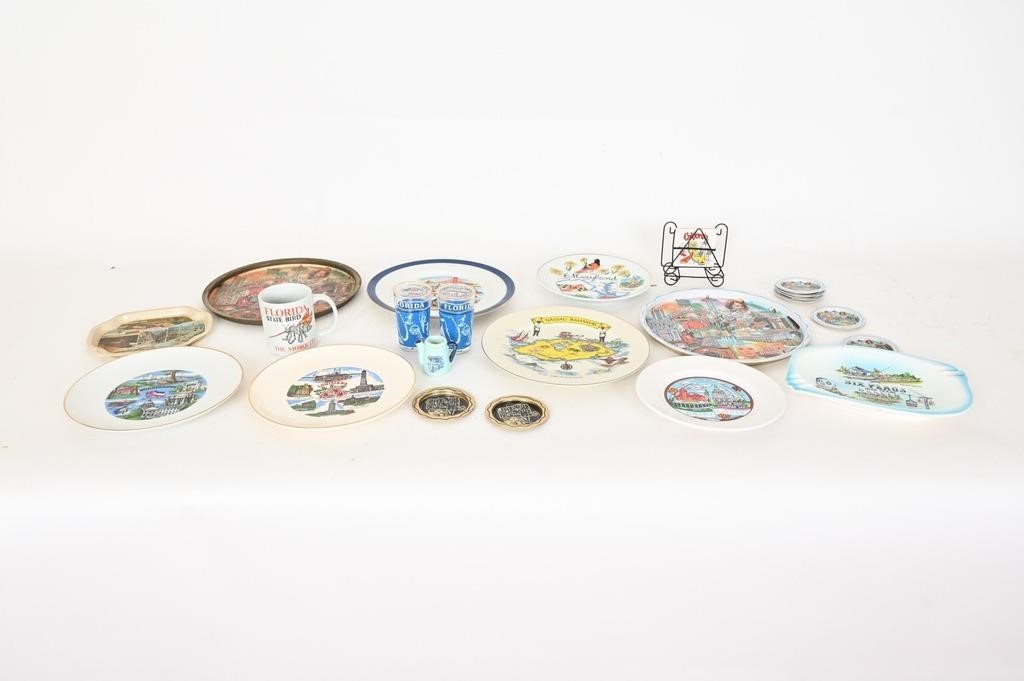 Collectible Souvenir Plates, Trays, Coasters