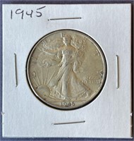 1945 Walking Liberty Half Dollar